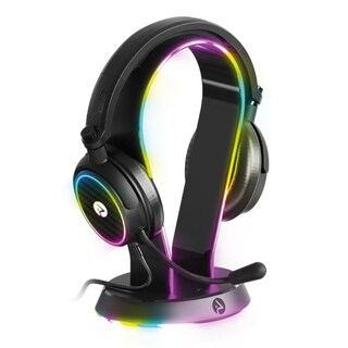 Foto 1 | Bundle 4gamers Audífonos Con Soporte Light Up Gaming Multiplataforma Rgb - Negro