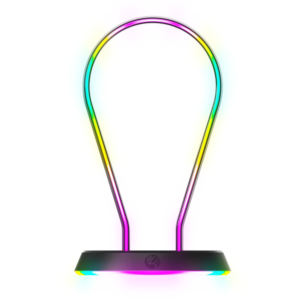 Foto 4 pulgar | Bundle 4gamers Audífonos Con Soporte Light Up Gaming Multiplataforma Rgb - Negro