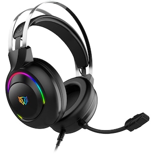 Foto 1 | Audífonos Diadema Gamer Balam Rush Hesix II HS688 Micrófono USB/Jack 3.5 mm RGB Negro
