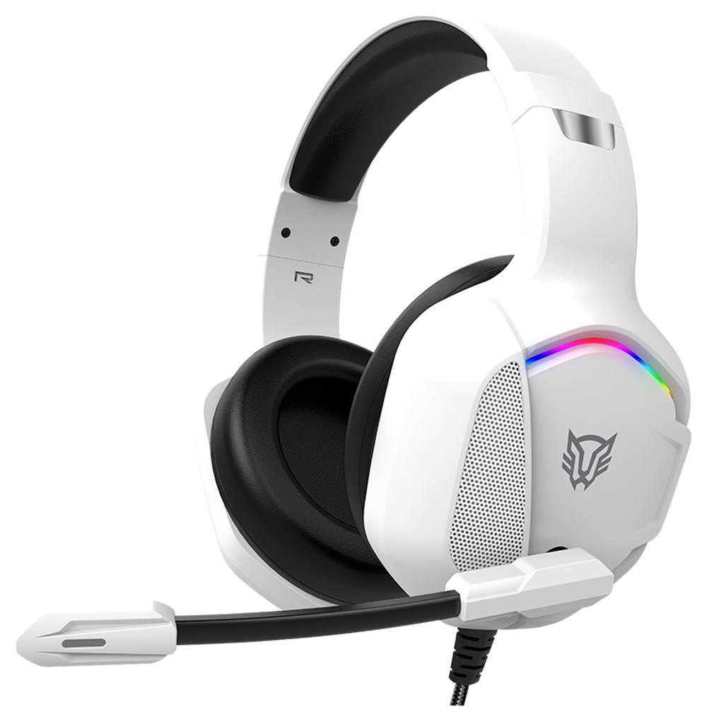 Audifonos Diadema Gamer Balam Rush Orphix Ii Hs699 Micrófono Usb/jack 3.5mm Rgb Blanco Br-941198