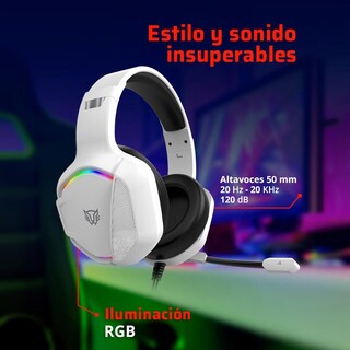 Foto 4 | Audifonos Diadema Gamer Balam Rush Orphix Ii Hs699 Micrófono Usb/jack 3.5mm Rgb Blanco Br-941198