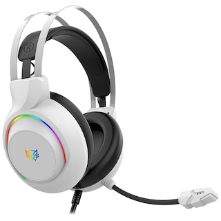Foto 1 | Audífonos Diadema Gamer Balam Rush Hesix Ii Hs688 Micrófono Usb/jack 3.5mm Rgb Blanco Br-941211