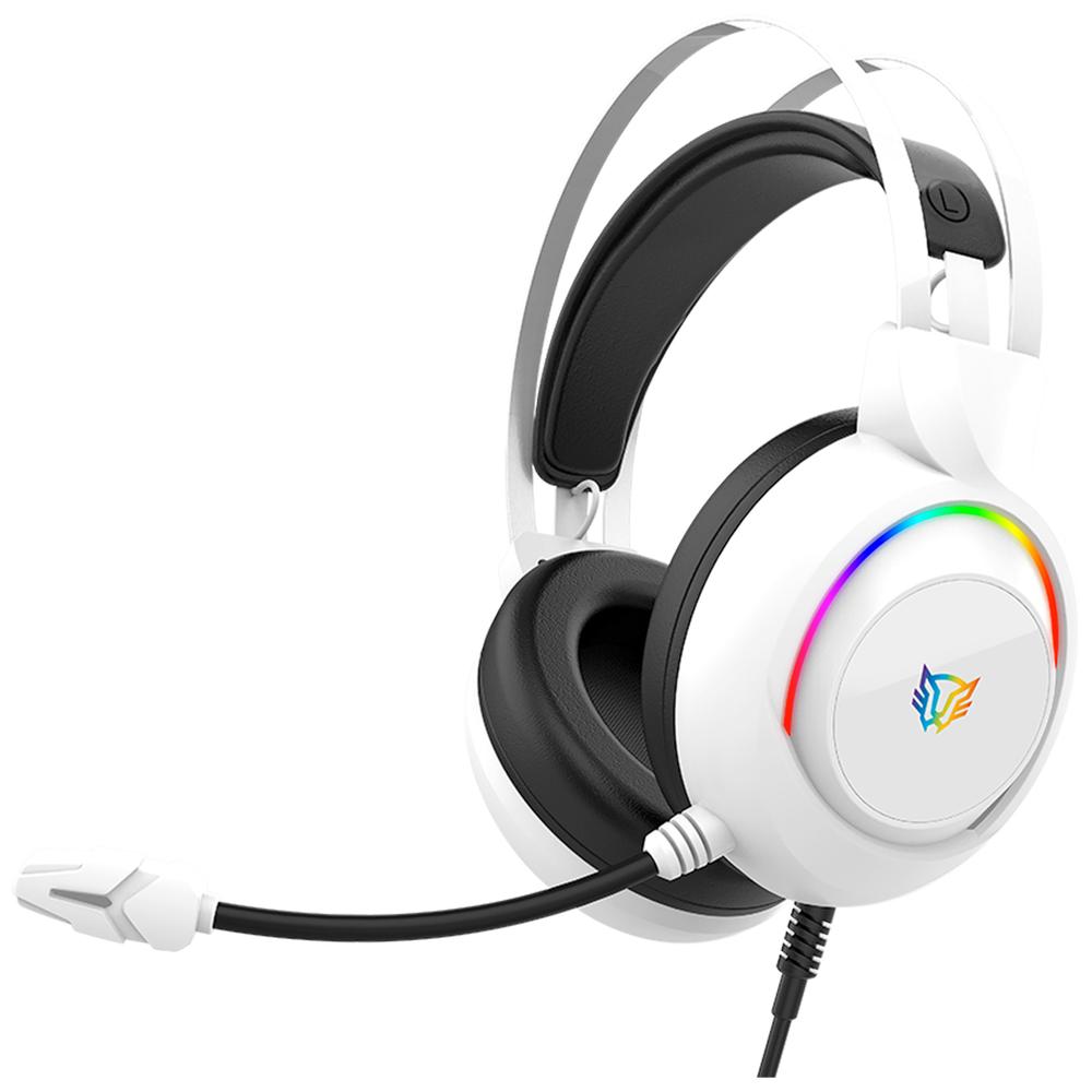 Foto 3 pulgar | Audífonos Diadema Gamer Balam Rush Hesix Ii Hs688 Micrófono Usb/jack 3.5mm Rgb Blanco Br-941211