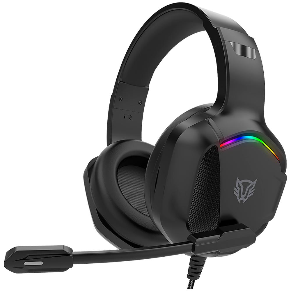 Audífonos Diadema Gamer Balam Rush Orphix Ii Hs699 Micrófono Usb/jack 3.5mm Rgb Negro Br-941181