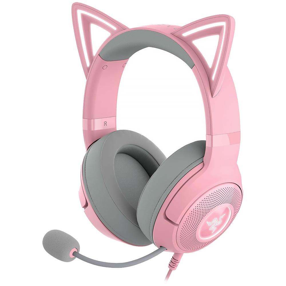 Audifonos Gamer Razer Kraken Kitty V2 Rgb Alambricos Sonido Envolvente 7.1 Edicion Cuarzo Rosa