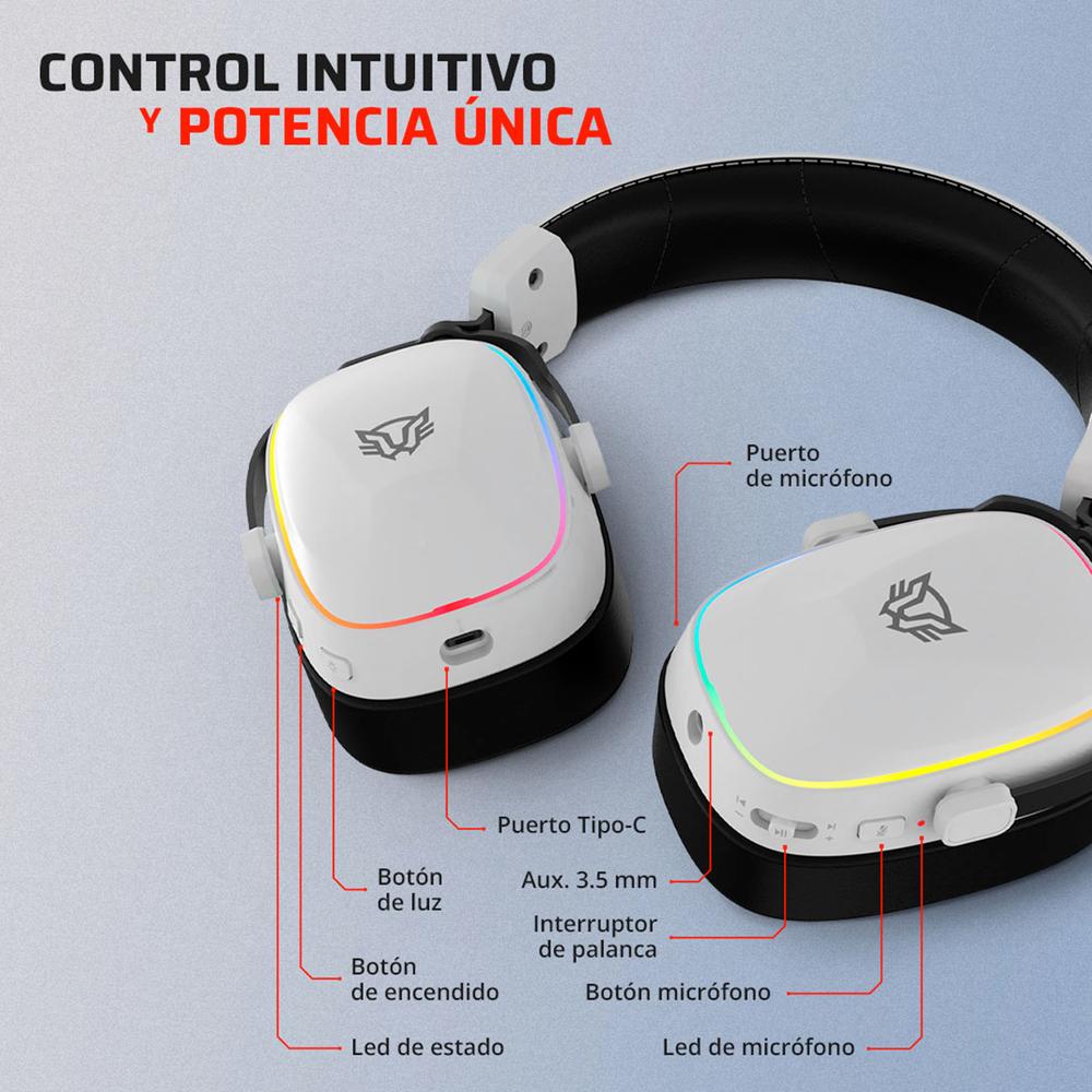 Foto 5 pulgar | Audífonos Inalámbricos Gamer Balam Rush con Micrófono