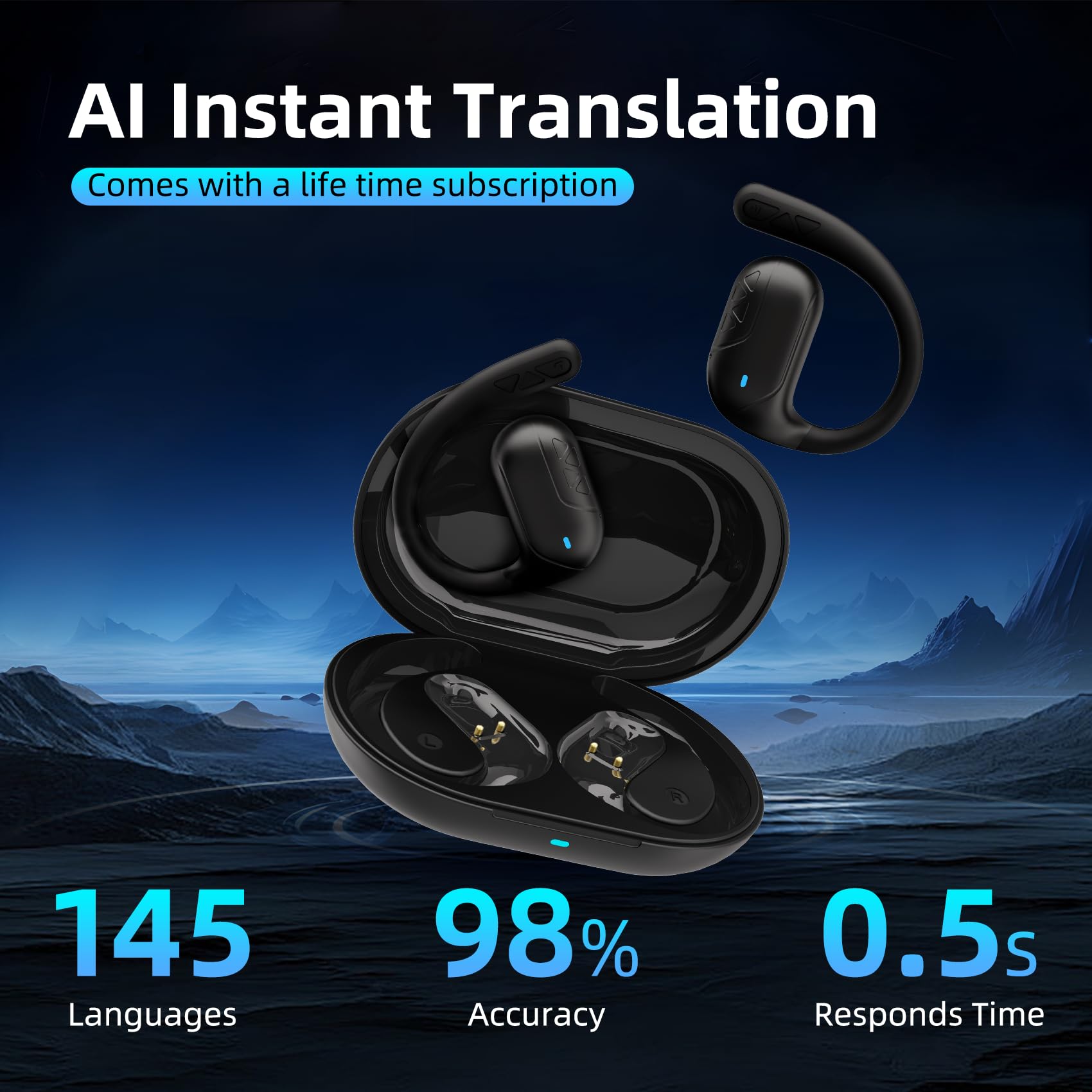 Foto 3 pulgar | Auriculares De Traducción Chensive 3 En 1 Ai Real Time 145 Idiomas - Venta Internacional.