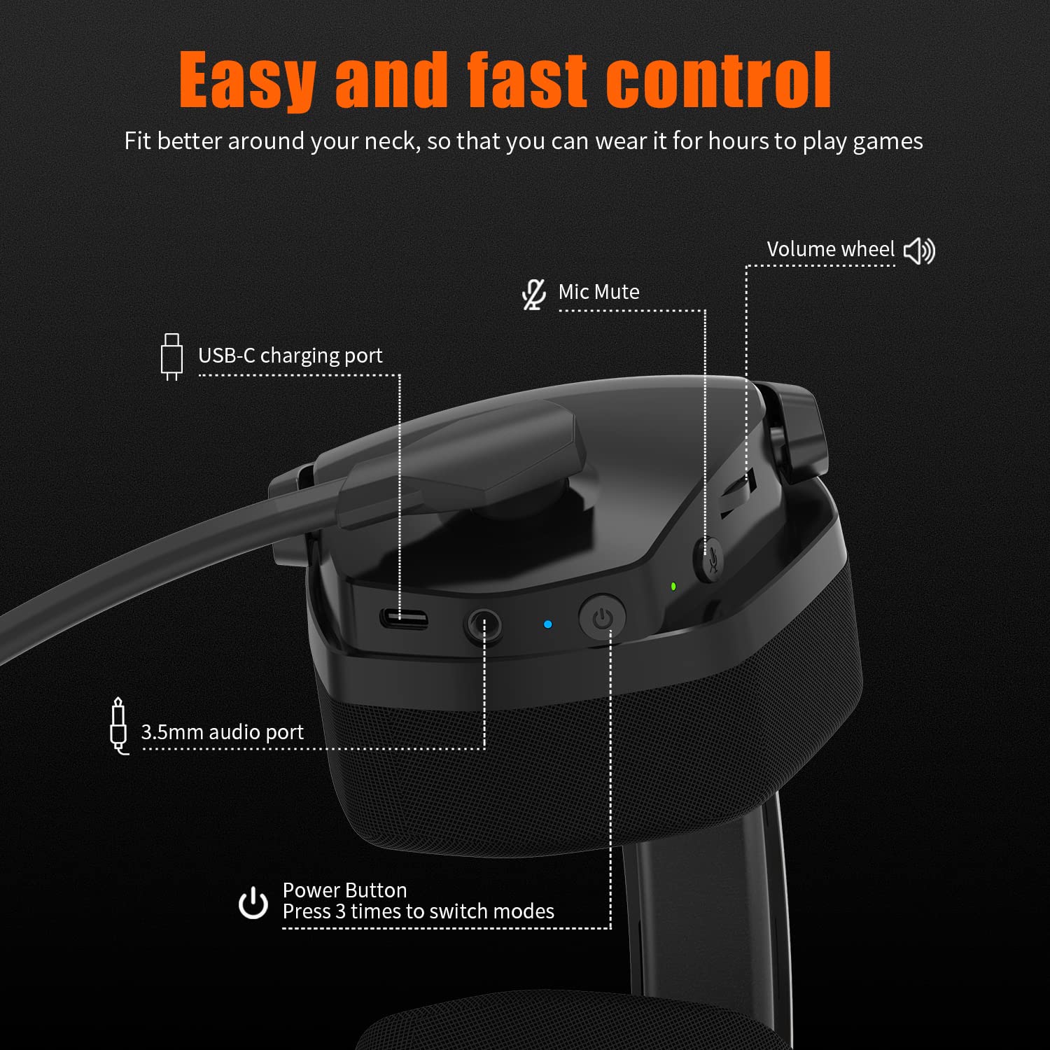 Foto 7 pulgar | Auriculares Inalámbricos Para Juegos Nubwo G06 Dual Con Micrófono Para Ps5, Ps4, Pc - Venta Internacional.