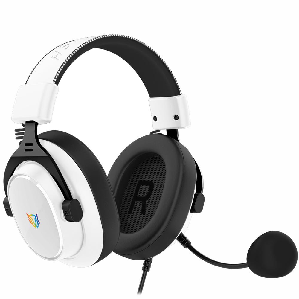Audifonos Diadema Gamer Balam Rush Aviator Expert Ha777 Microfono Desmontable 3.5mm + Usb Rgb Pc Con
