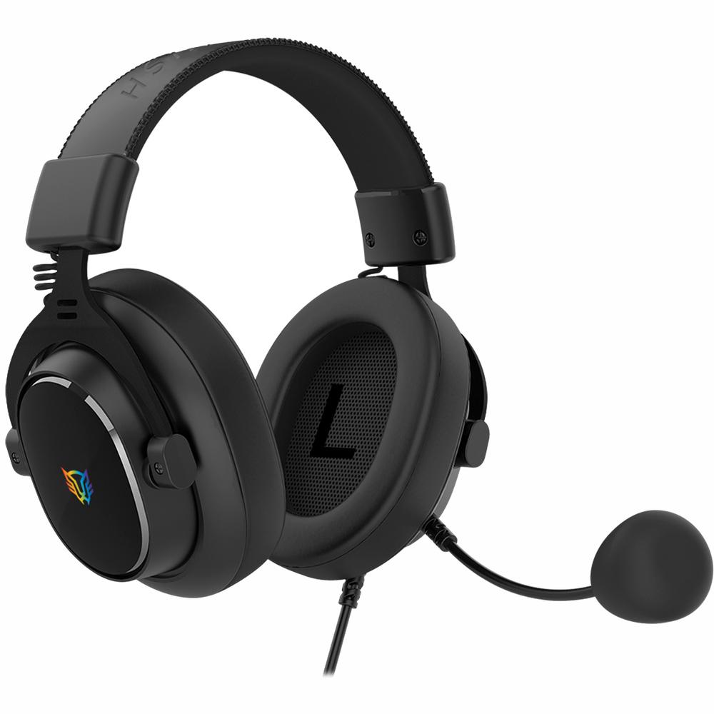 Audifonos Diadema Gamer Balam Rush Aviator Expert Ha777 Microfono Desmontable 3.5mm + Usb Rgb Pc Con