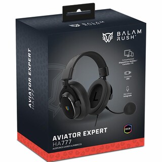 Foto 6 | Audifonos Diadema Gamer Balam Rush Aviator Expert Ha777 Microfono Desmontable 3.5mm + Usb Rgb Pc Con