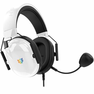Foto 1 | Audifonos Diadema Gamer Balam Rush Aviator Level Ha757 Microfono 3.5 + Usb Rgb Blanco Br-941174