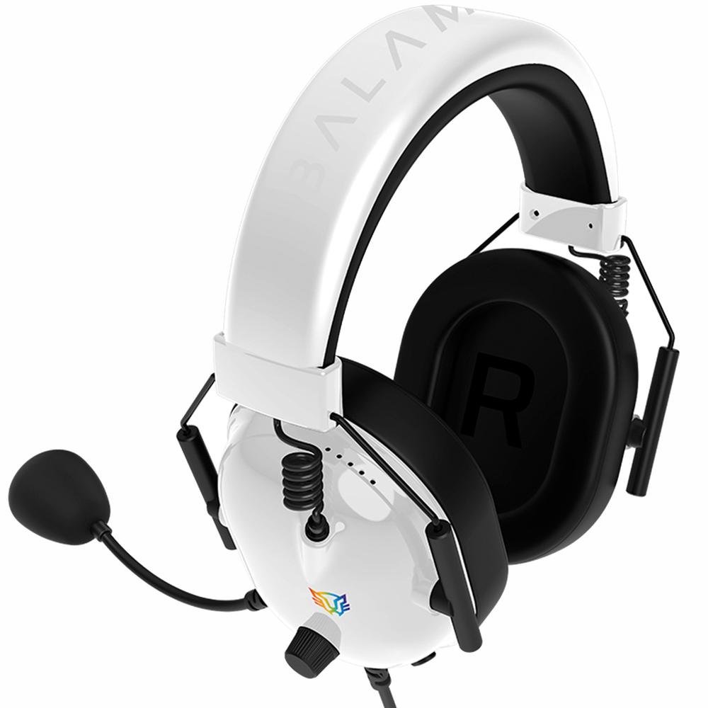 Foto 2 | Audifonos Diadema Gamer Balam Rush Aviator Level Ha757 Microfono 3.5 + Usb Rgb Blanco Br-941174