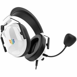 Foto 3 | Audifonos Diadema Gamer Balam Rush Aviator Level Ha757 Microfono 3.5 + Usb Rgb Blanco Br-941174