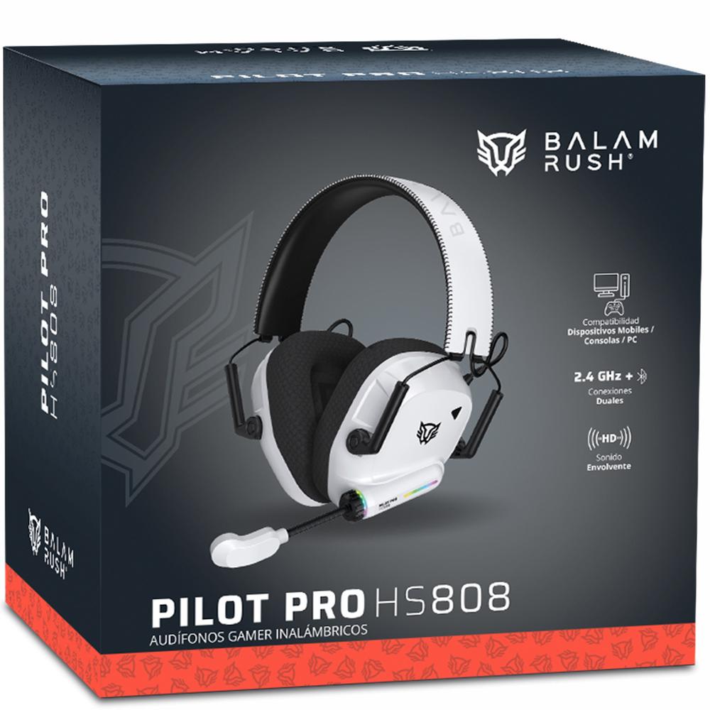 Foto 7 pulgar | Audifonos Diadema Gamer Balam Rush Pilot Pro Hs808 Inalambricos Microfono Conexion Dual Bt 5.0 / Usb