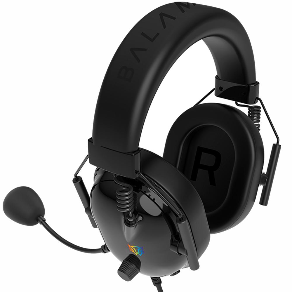 Foto 3 pulgar | Audifonos Diadema Gamer Balam Rush Aviator Level Ha757 Microfono 3.5 + Usb Rgb Negro Br-941167