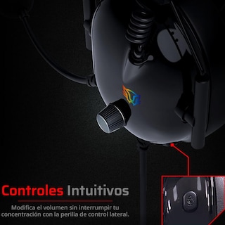 Foto 5 | Audifonos Diadema Gamer Balam Rush Aviator Level Ha757 Microfono 3.5 + Usb Rgb Negro Br-941167