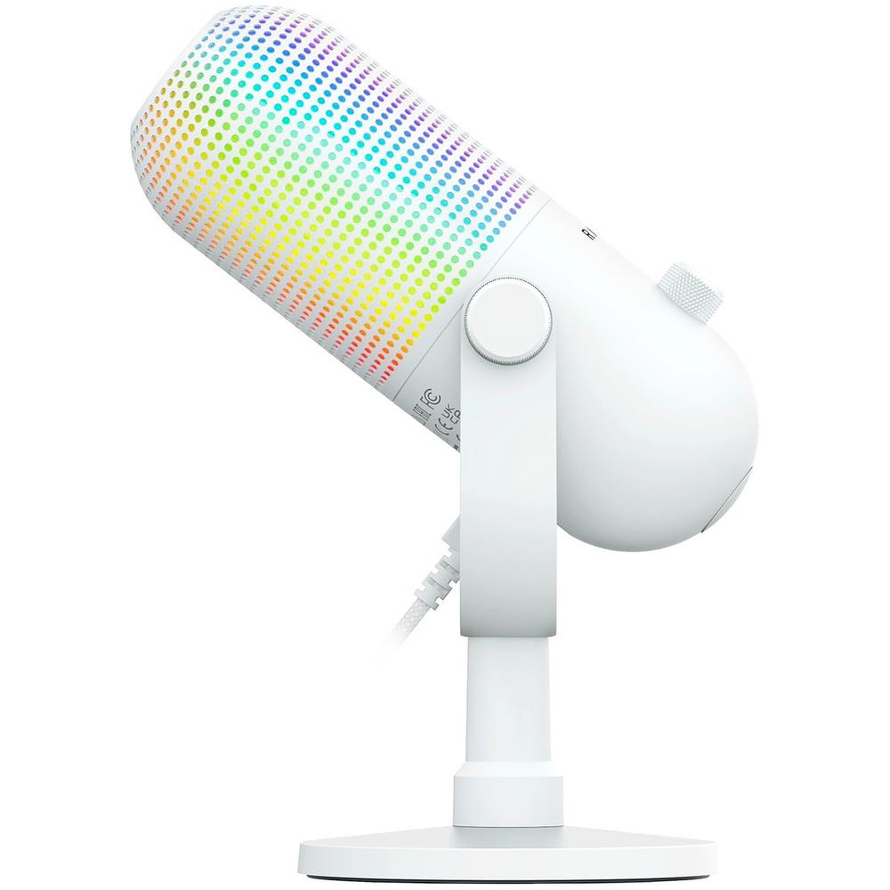 Foto 4 pulgar | Microfono Gamer Razer Seiren V3 Chroma Rgb 20hz–20000hz Usb Sensor Touch Silent Color Blanco