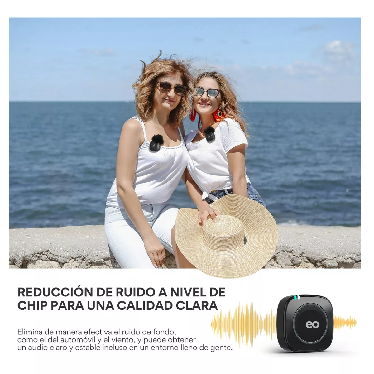 Foto 4 pulgar | Micrófono Inalámbrico Celular Y Cámara Eo Safe Imports Esi-12902-1 Negro