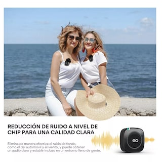 Foto 3 | Micrófono Inalámbrico Celular Y Cámara Eo Safe Imports Esi-12902-1 Negro