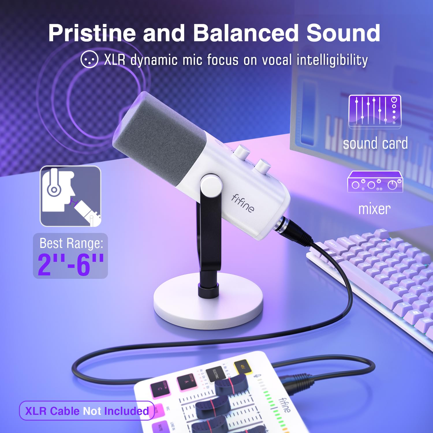 Foto 3 pulgar | Micrófono Para Juegos Fifine Am8 Xlr/usb Para Transmisión De Podcasts - Venta Internacional.