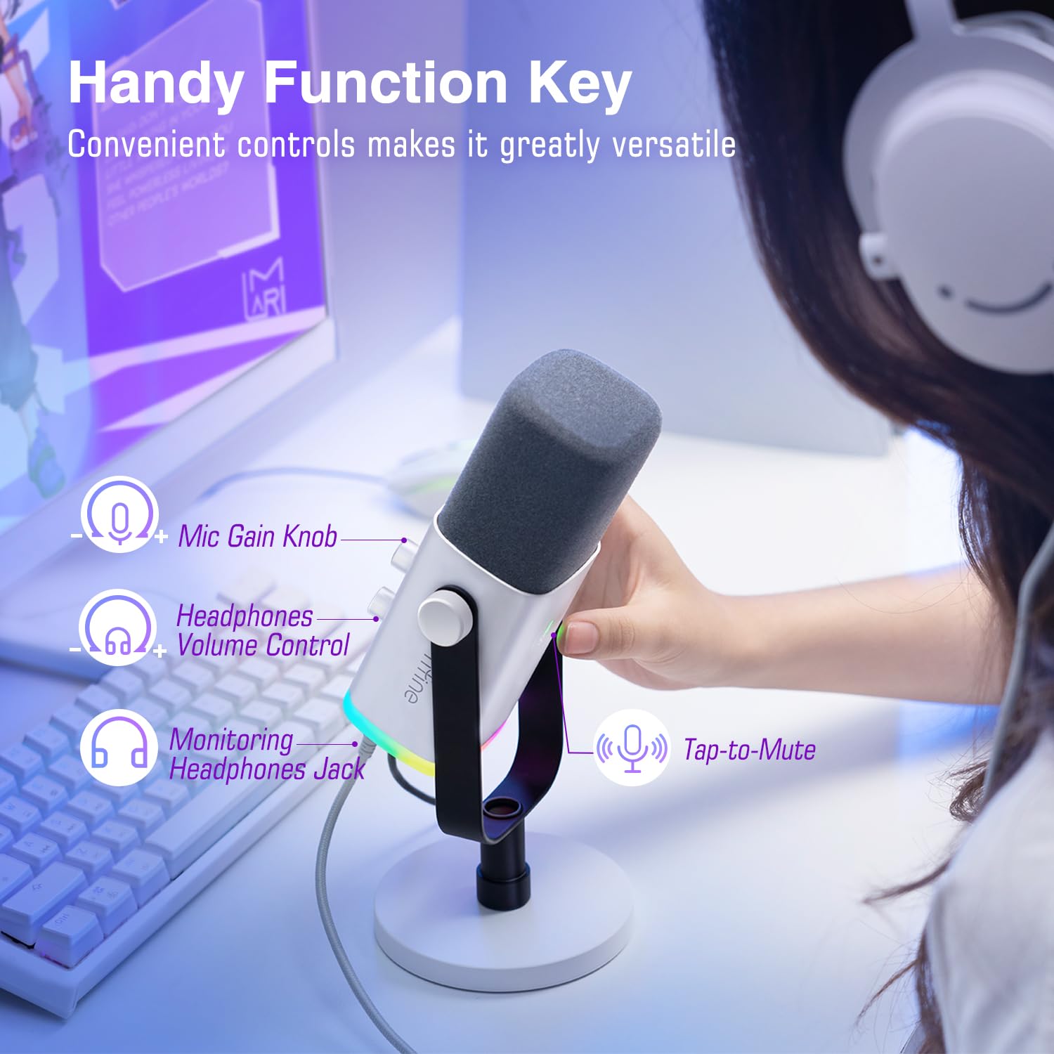 Foto 6 pulgar | Micrófono Para Juegos Fifine Am8 Xlr/usb Para Transmisión De Podcasts - Venta Internacional.