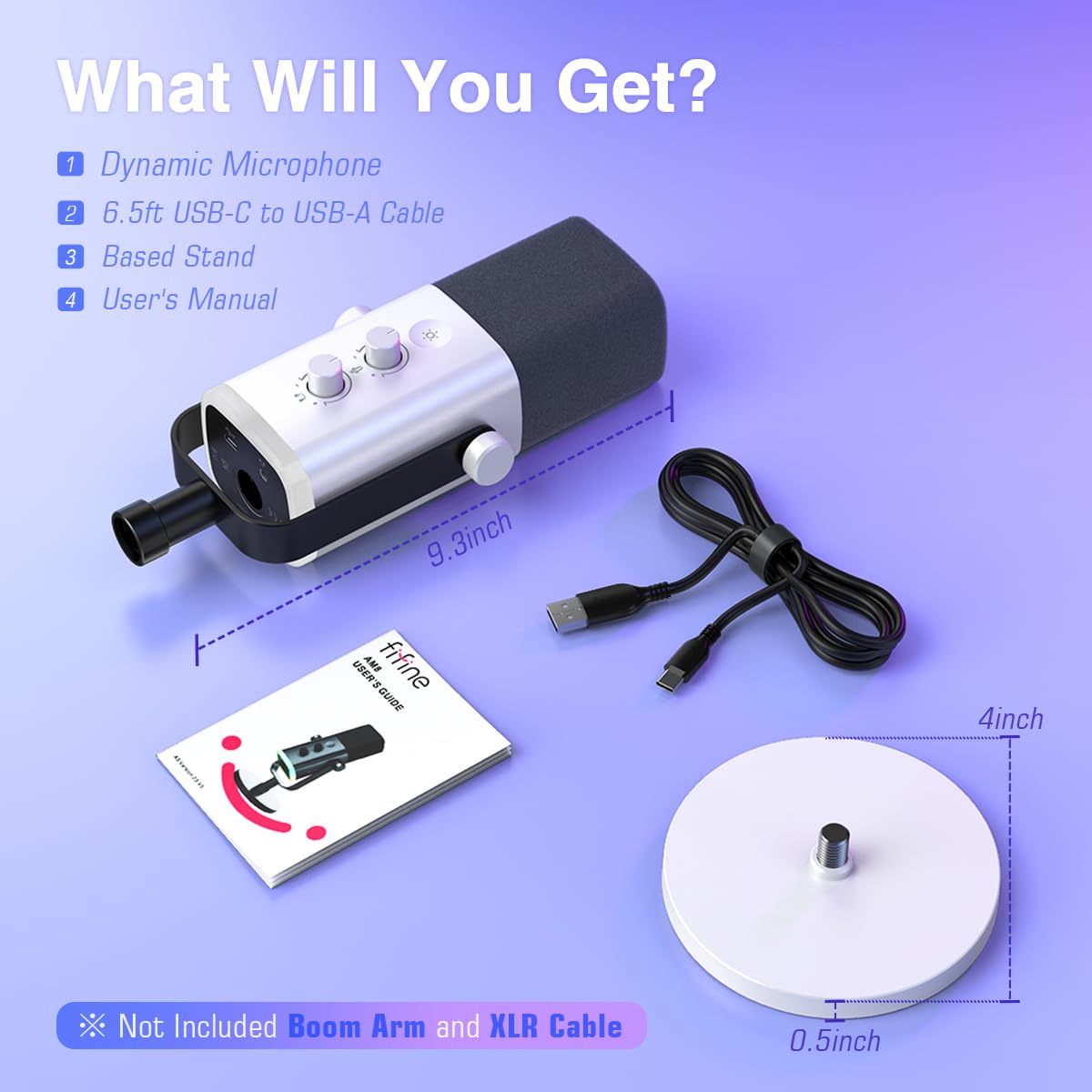 Foto 7 | Micrófono Para Juegos Fifine Am8 Xlr/usb Para Transmisión De Podcasts - Venta Internacional.