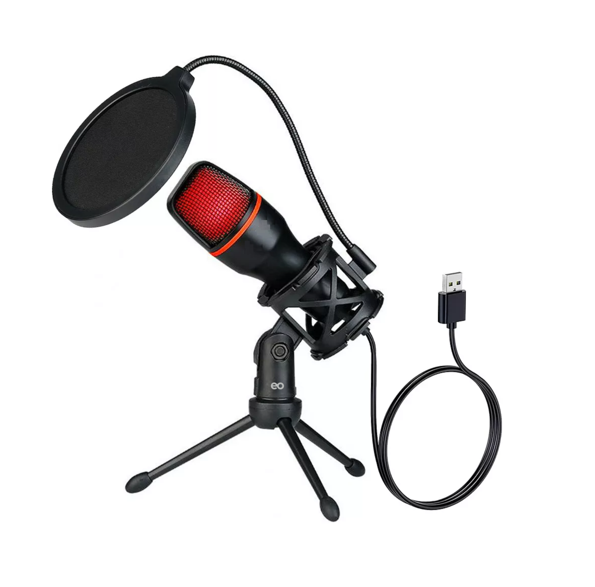 Micrófono Condensador Eo Safe Imports Esi-13264 Negro