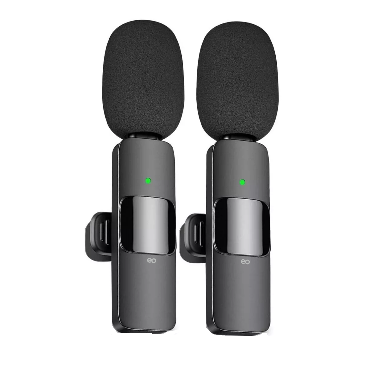 Foto 1 | Set 2pcs Micrófono Inalámbrico Para Iphone Ipad Android Eo Safe Imports Esi-4982-1 Negro
