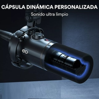 Foto 3 | Micrófono Pc Gamer Rgb Dinamico Podcast Eo Safe Imports Esi-12904-1 Negro