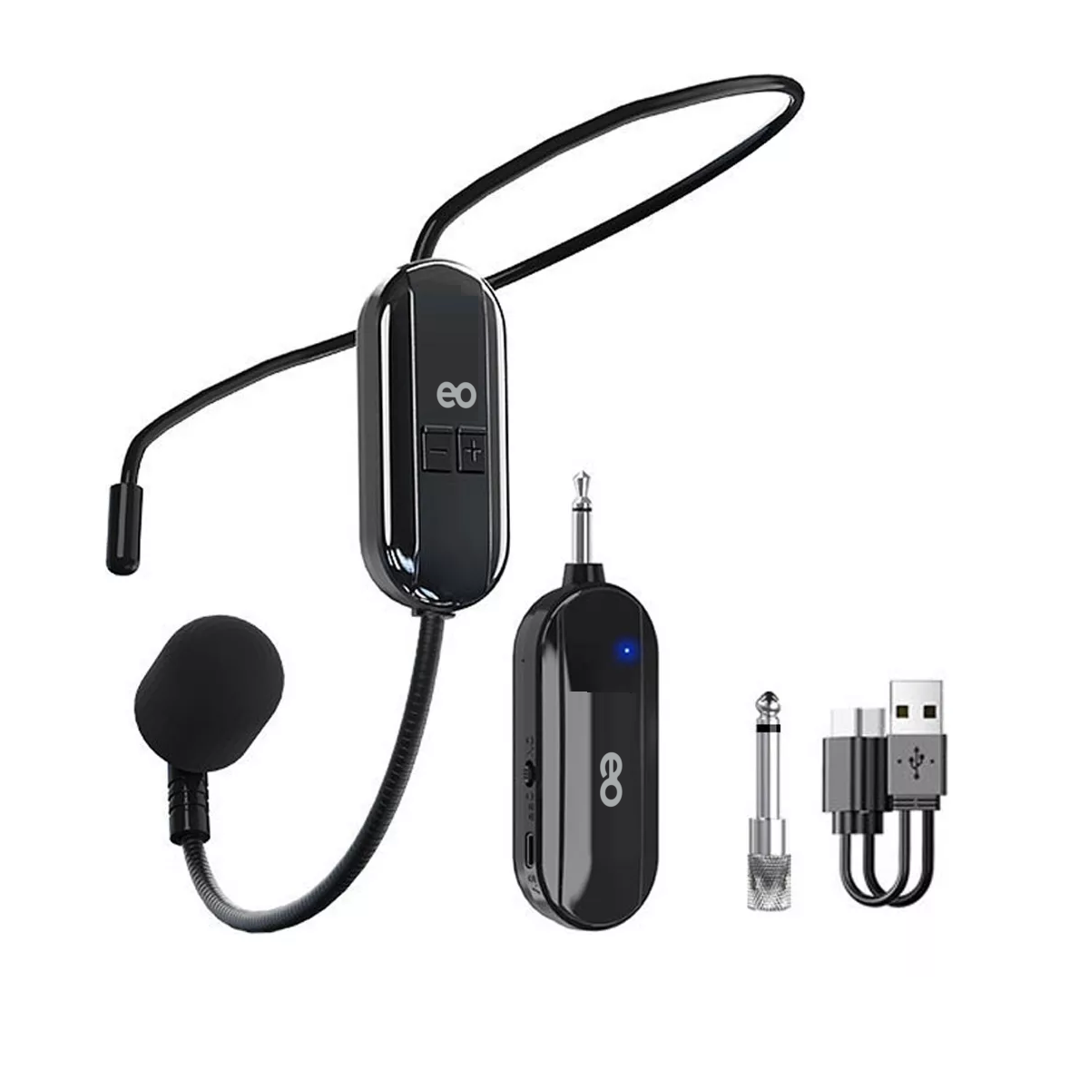 Micrófono Inalámbricos De Cabeza Para Amplificador, Altavoz Eo Safe Imports Esi-12900-1 Negro