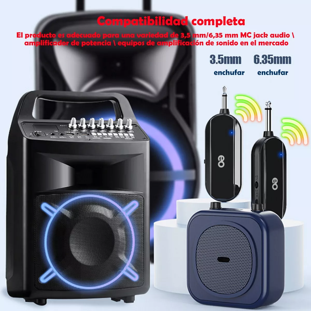 Foto 3 pulgar | Micrófono Inalámbricos De Cabeza Para Amplificador, Altavoz Eo Safe Imports Esi-12900-1 Negro