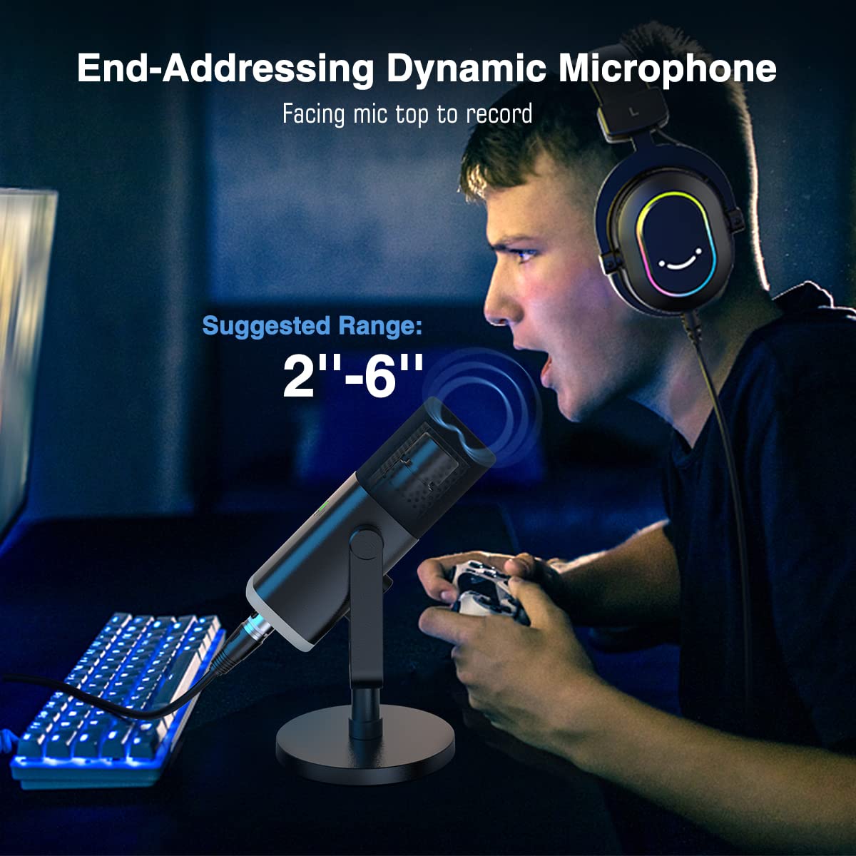 Foto 7 | Micrófono Fifine Am8 Xlr/usb Dinámico Para Grabación De Podcasts - Venta Internacional.