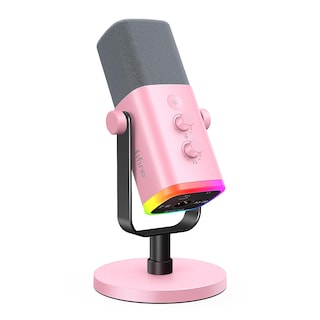 Foto 1 | Micrófono Fifine Xlr/usb Am8 Rosa Con Conector Para Auriculares Y Rgb - Venta Internacional.
