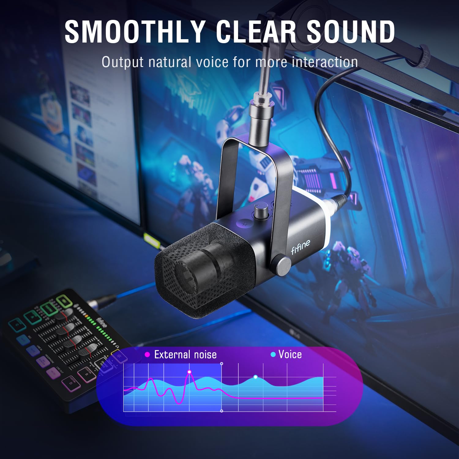 Foto 3 | Paquete De Equipo De Juego Fifine Dynamic Xlr/usb Micrófono - Venta Internacional.