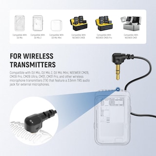 Foto 3 | Micrófono Lavalier Neewer Mini Condensador Con Cable De 6.6 Pies/2 M - Venta Internacional.