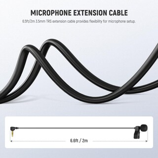 Foto 7 | Micrófono Lavalier Neewer Mini Condensador Con Cable De 6.6 Pies/2 M - Venta Internacional.