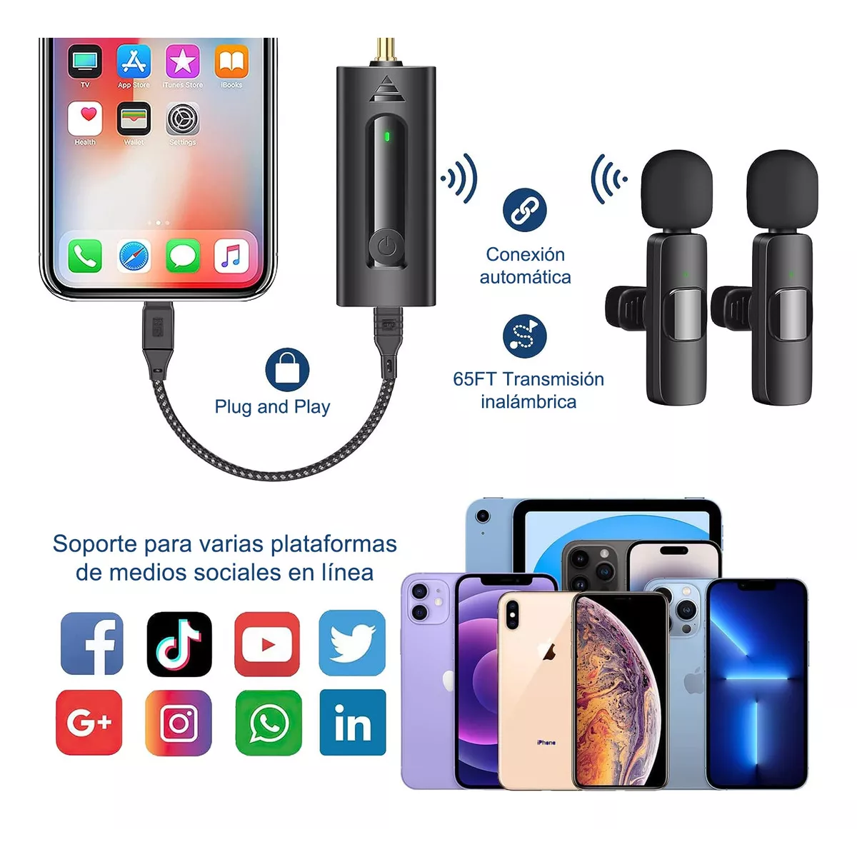 Foto 4 pulgar | Micrófono Eo Safe Imports Esi-16089 Negro