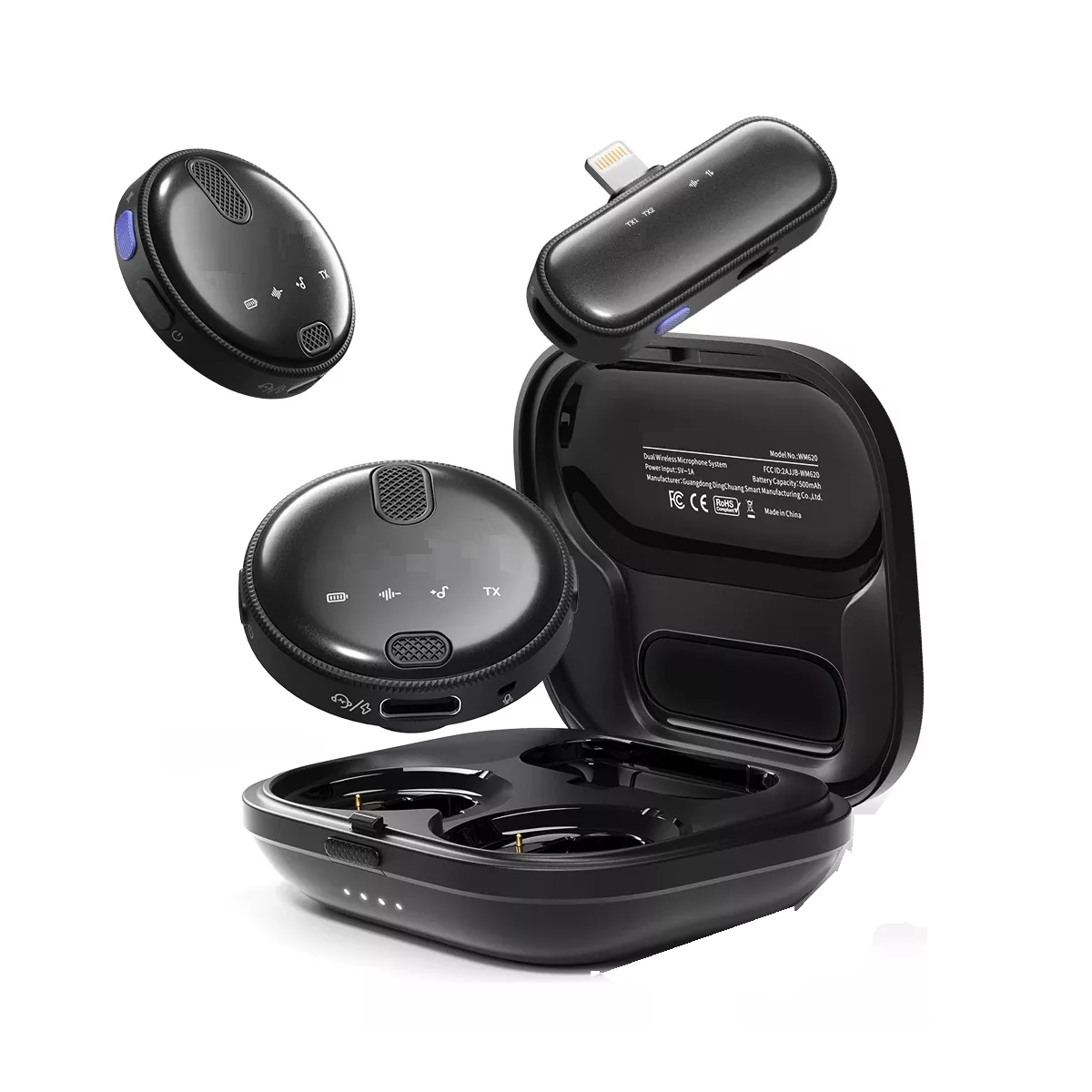 Foto 2 pulgar | Microfono Inalambrico De Solapa Para Iphone, Eo Safe Imports Esi-16090 Negro