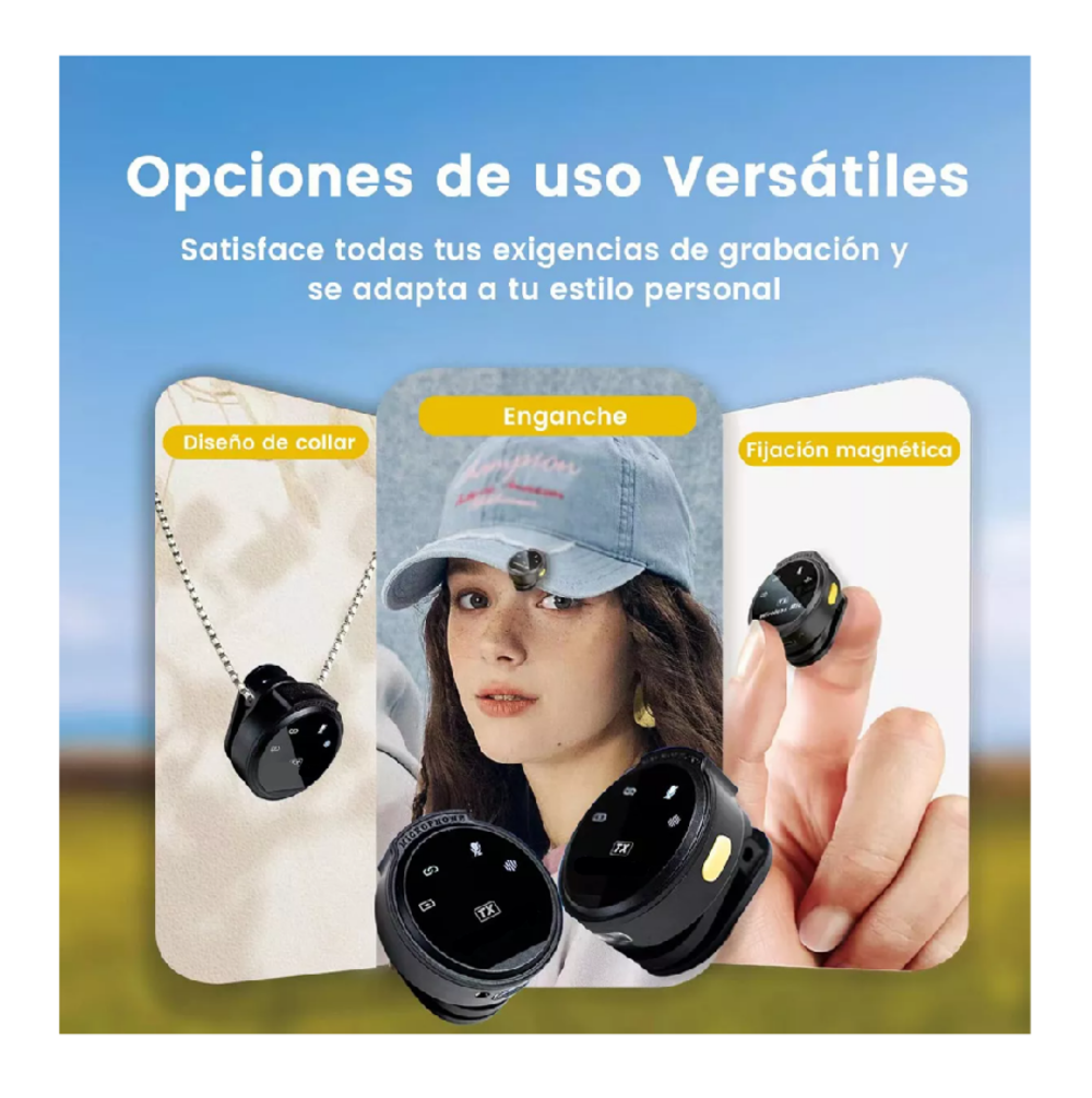 Foto 5 | Mini Micrófono De Solapa Inalámbrico Para Iphone Y Android Hi-fi 2 Pcs Belug Amarillo Negro