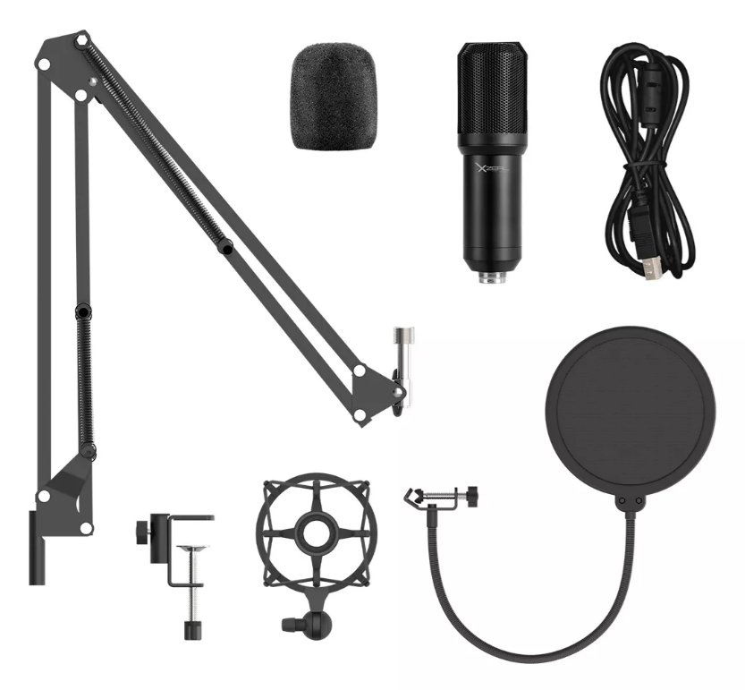 Foto 4 pulgar | Kit De Microfono Gamer Streaming Xzeal Xz-260 Usb Negro