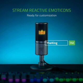 Foto 2 | Micrófono De Streaming Razer Seiren Emote Con Pantalla Led De 8 Bits - Venta Internacional.