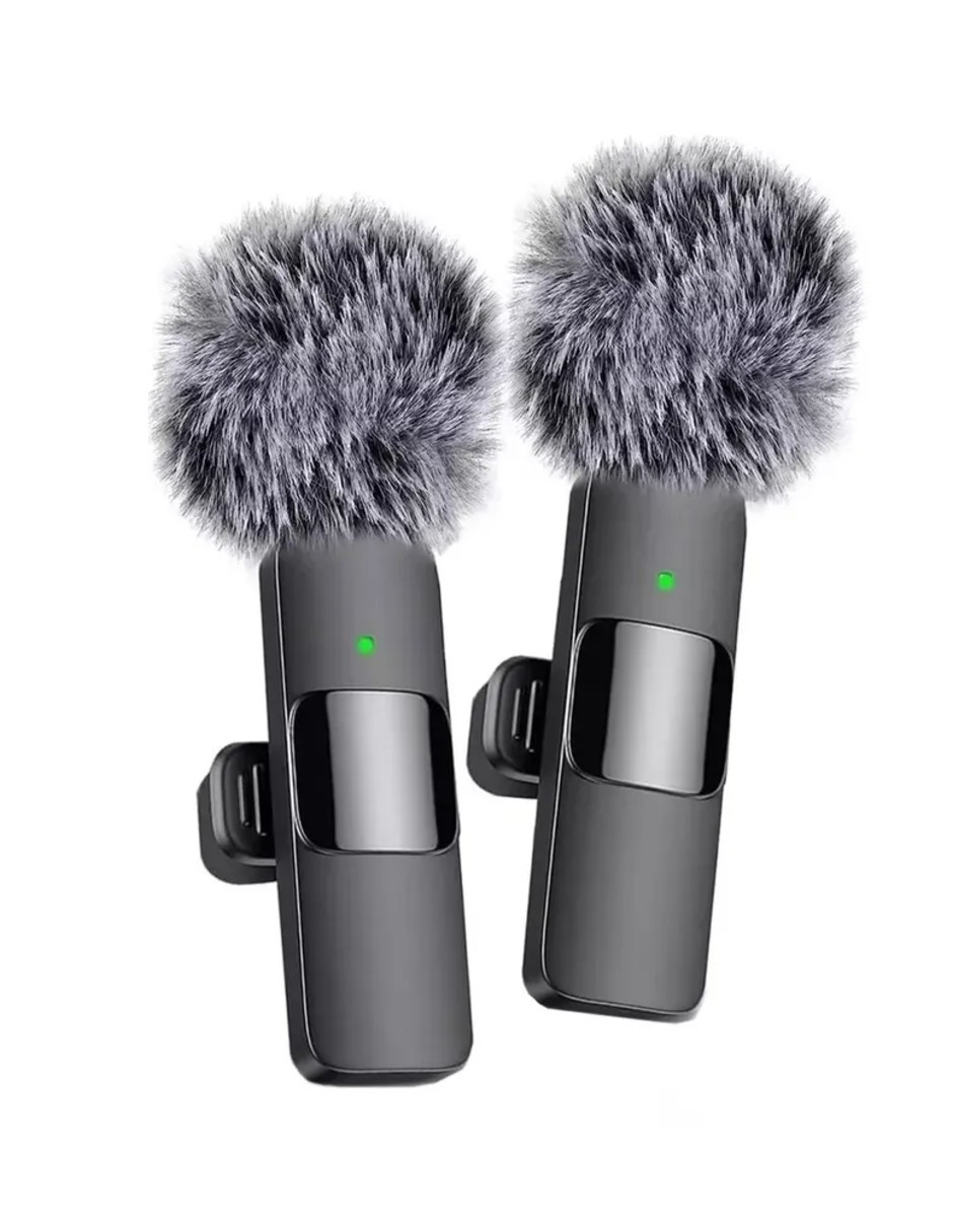 Foto 3 pulgar | 2pcs Micrófono De Mano Inalámbrico Negro + Gratis Termo Güish De Regalo