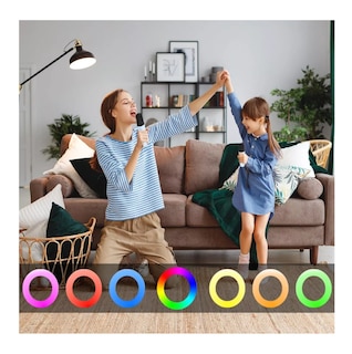 Foto 4 | Altavoz Bluetooth Portátil Máquina Karaoke Con 2 Micrófonos Azul Acero Belug