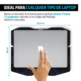 Foto 4 | Ventilador y Soporte para Laptop Redlemon de 6 Velocidades