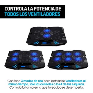 Foto 5 | Ventilador y Soporte para Laptop Redlemon de 6 Velocidades