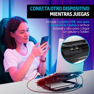 Foto 7 | Ventilador y Soporte para Laptop Redlemon de 6 Velocidades