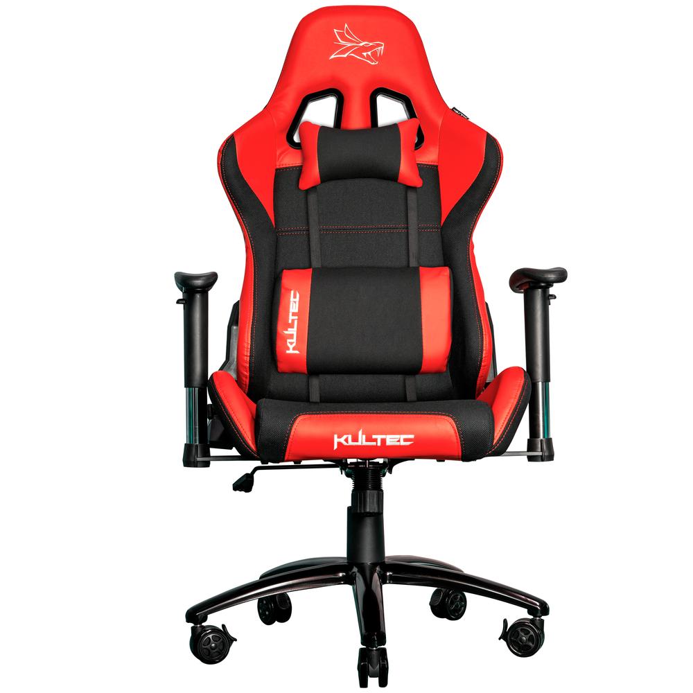 Foto 1 | Silla Gamer Kultec Serie X2 Ergonómica Vinipiel Reclinable Color Rojo