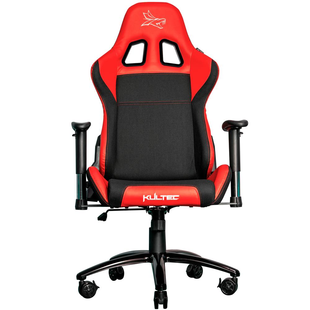 Foto 3 pulgar | Silla Gamer Kultec Serie X2 Ergonómica Vinipiel Reclinable Color Rojo