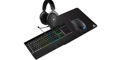 Foto 2 | Kit Corsair 4 En 1 Harpoon Rgb Pro + Teclado K55 Rgb Pro + Tapete Para Mouse Mm100 + Diadema Hs50 Pro